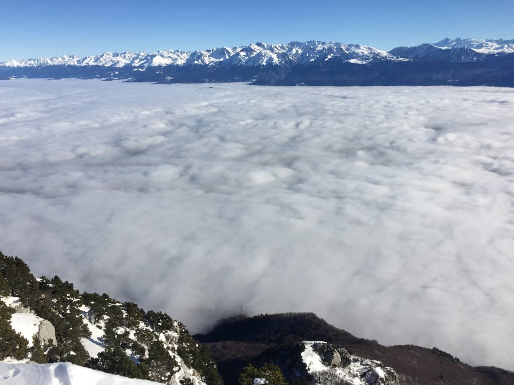Mer de nuage vallée grenobloise