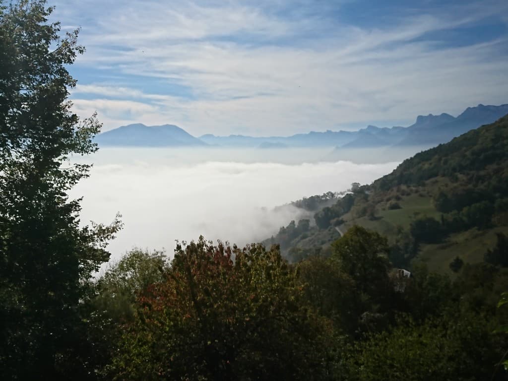 Vue sur Grenoble depuis col de Vence