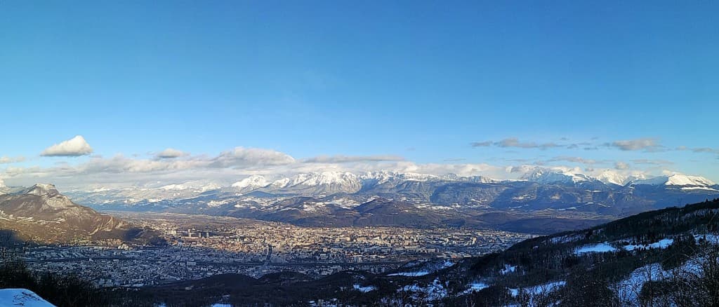 Grenoble & sommets depuis St Nizier