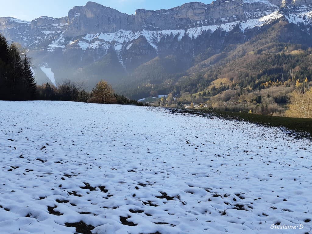 Neige sur le plateau des Petites Roches