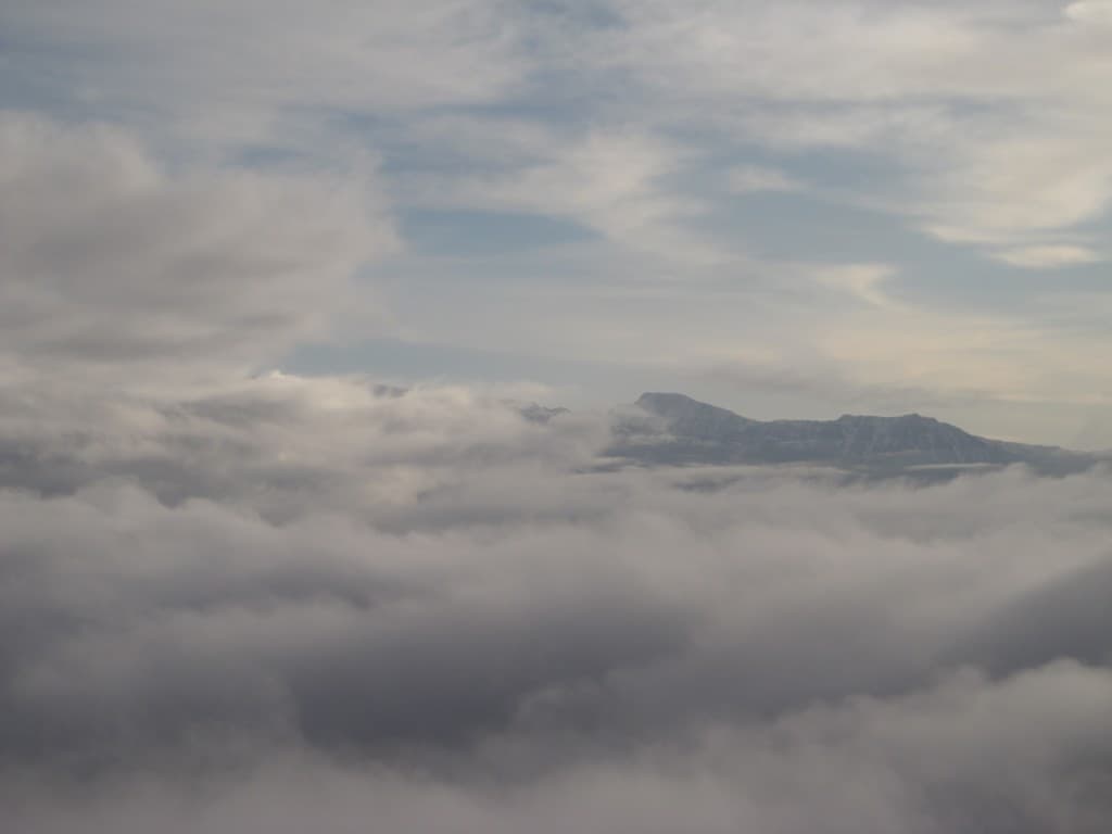 Percée 600m au dessus de Grenoble. 