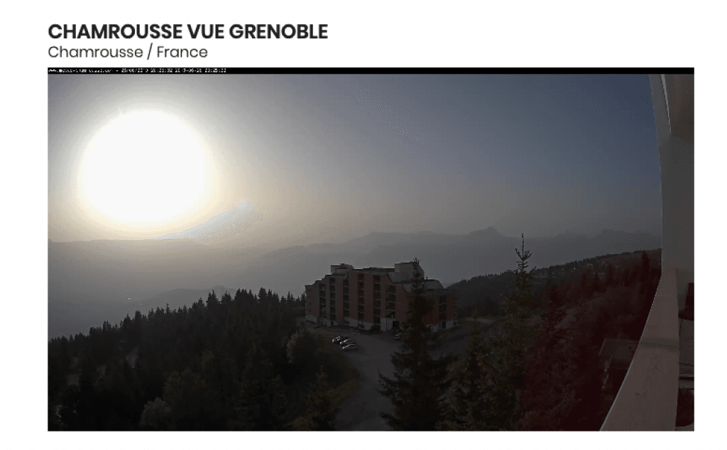 Soleil énorme..