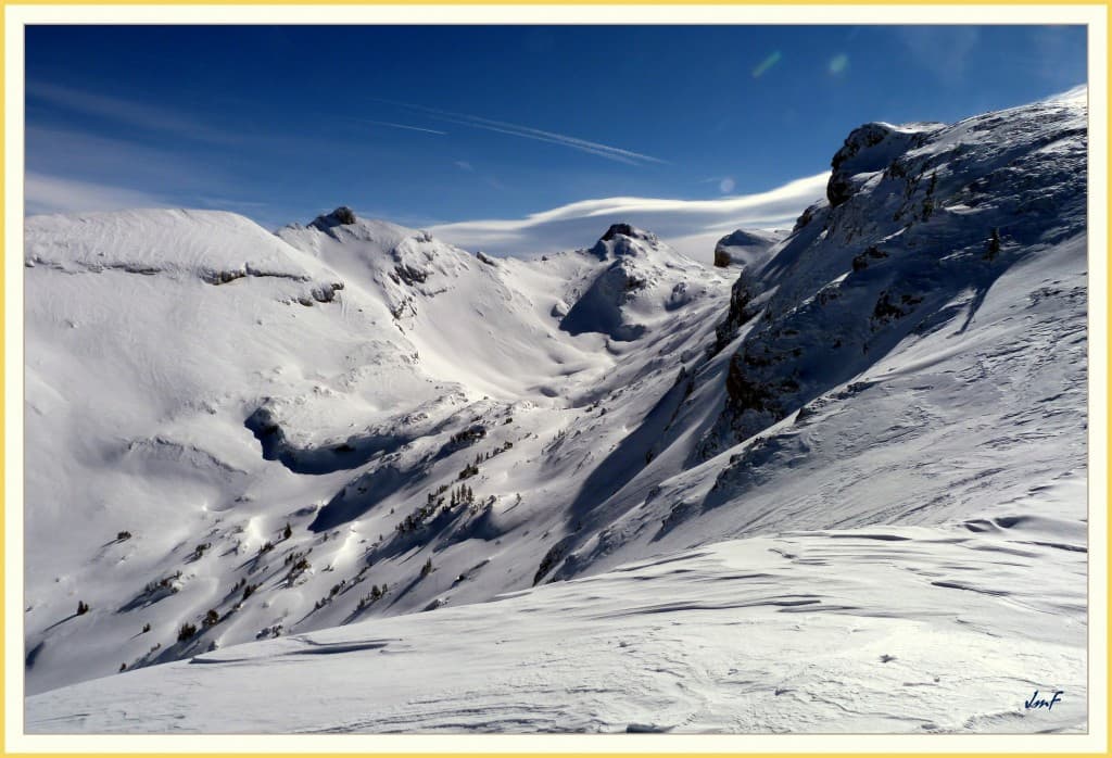 soleil et froid avec la bise