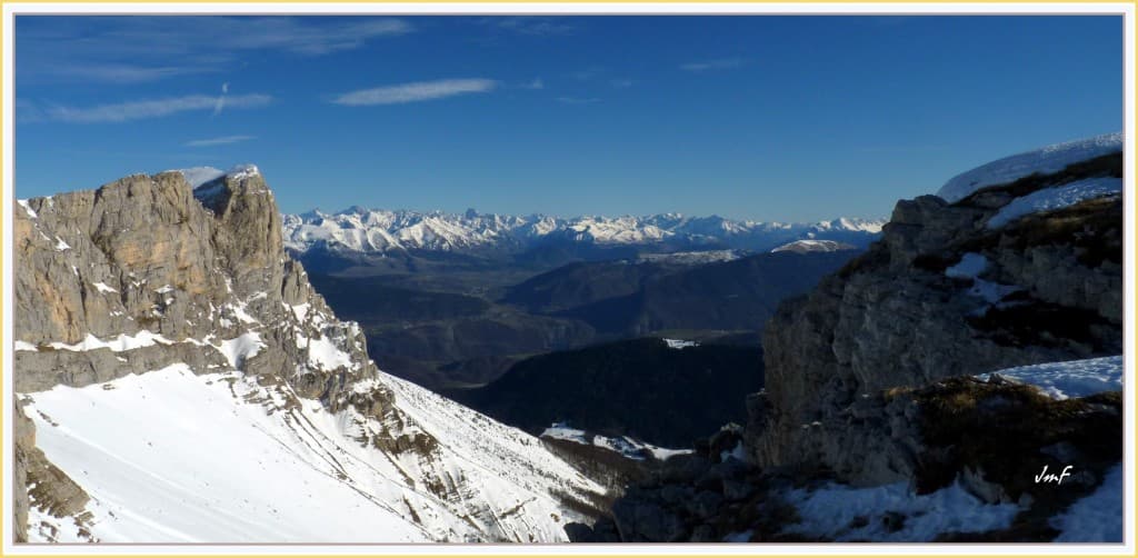 Panorama depuis le haut des pistes
