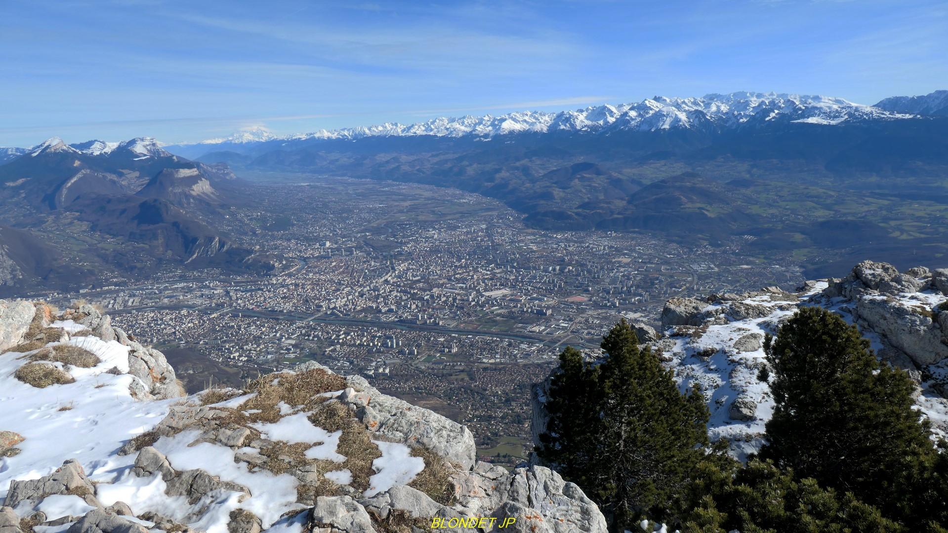 Grenoble vue du Moucherotte