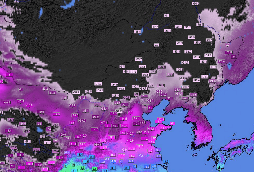 Image d'illustration pour Intense vague de froid en Chine