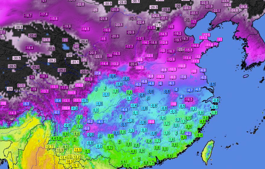 Image d'illustration pour Intense vague de froid en Chine