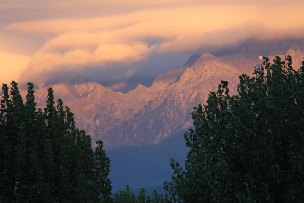 Le soleil se couche -Chaine de Belledonne (EL)